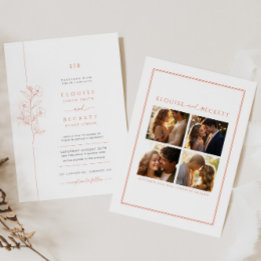 Foto mínima de la invitación a la boda floral de u