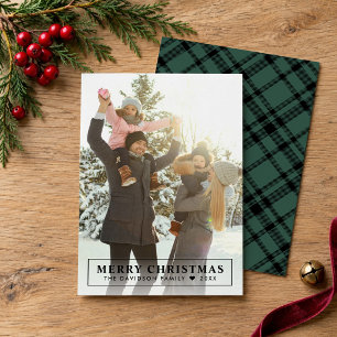 Foto mínima de Navidad con fondo de cuadros