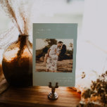 Foto mínima moderna | Tarjeta de número de tabla<br><div class="desc">Con sus propias fotos, piensen en fotos de compromiso, fotos de la infancia, fotos de relaciones. Estas tarjetas de número de tabla son una manera única de mostrar tus fotos favoritas. Los números de la tabla mejoran el aspecto de su tabulación y le ponen el toque final en su día...</div>