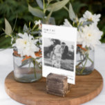 Foto mínima moderna | Tarjeta de número de tabla<br><div class="desc">Con sus propias fotos, piensen en fotos de compromiso, fotos de la infancia, fotos de relaciones. Estas tarjetas de número de tabla son una manera única de mostrar tus fotos favoritas. Los números de la tabla mejoran el aspecto de su tabulación y le ponen el toque final en su día...</div>