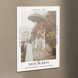 Foto Mínima Refinada Guardar la tarjeta de imán de