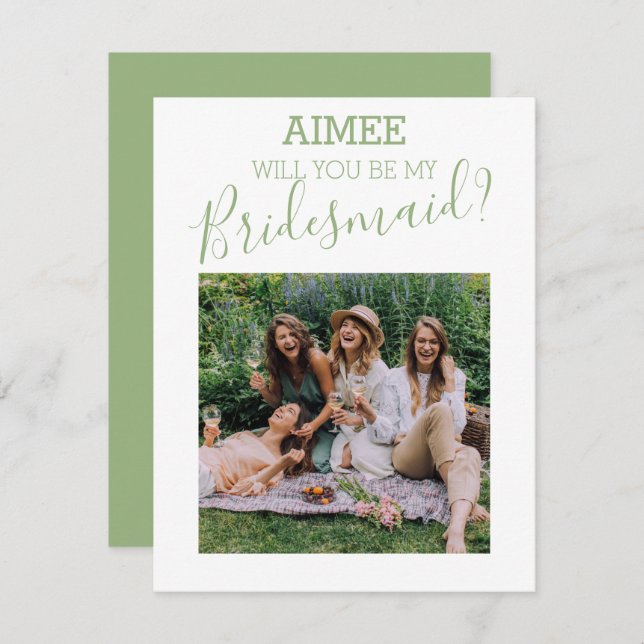 Foto minimal moderna | Serás Mi Novia (Anverso / Reverso)