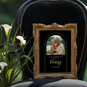 Foto Minimalist Elegant Wedding Photo Tribute Memorial 