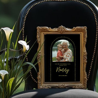 Foto Minimalist Elegant Wedding Photo Tribute Memorial 