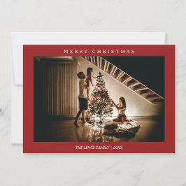 Foto minimalista de la navidad roja