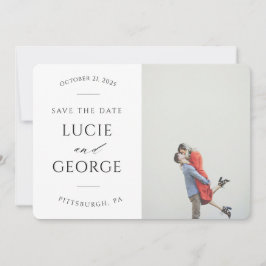 Foto Minimalista moderna Guardar la fecha