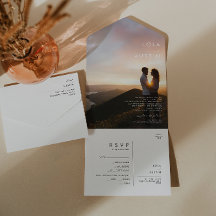 Foto Minimalista Moderna Todo En Una Invitación