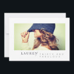 Foto Minimalista moderna Treinta y Fabuloso Cumple<br><div class="desc">El diseño se compone de tipografía divertida y lúdica con fuentes sans serif y serif. Añadir una foto personalizado.</div>