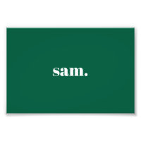 Minimalista negrita texto personalizado verde