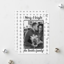 Foto minimalista patrón de árbol de Navidad