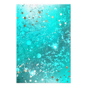 Foto Mint Turquoise Foil Background