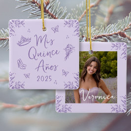 Foto "Mis Quince Años" Ornamento de Quinceañera