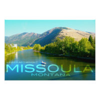 Missoula, Montana - Un río corre a través de ella