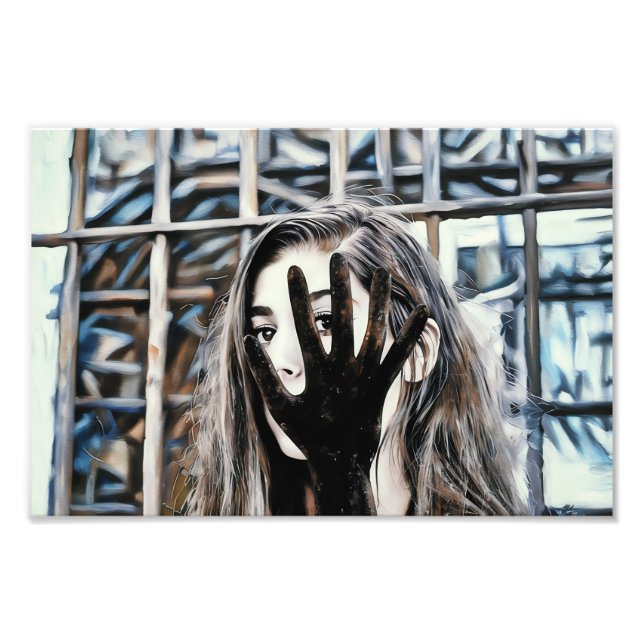 Foto Misterio y expresión con un enfoque visual único (Frente)