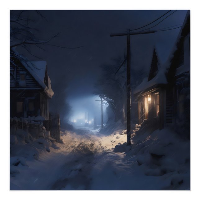 Foto Misteriosa aldea de invierno (Frente)