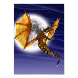 Foto Mito del Dragón Dorado Criatura de Fantasía Cielo 
