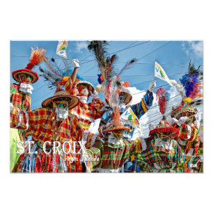 Foto Mocko Jumbies Islas Vírgenes Banderas Santa Cruz 