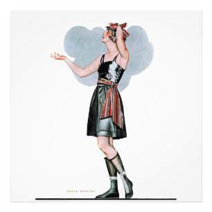 Foto Moda Belleza en la Lluvia por C Coles Phillips
