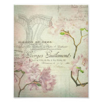 Moda de época Corset de flores de Shabby escritura