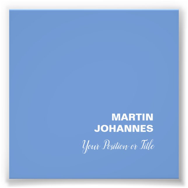 Foto Moda Elegante Plata Estilo Azul Minimalista (Frente)