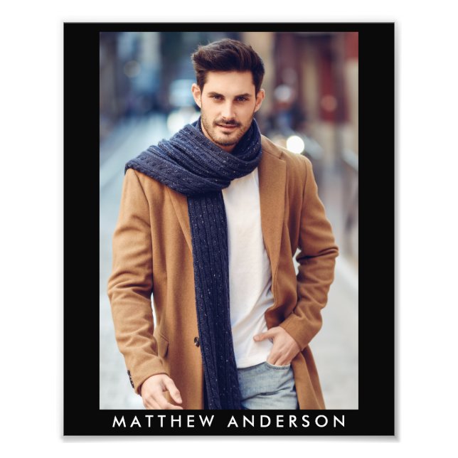 Foto Modelo Actor 8 x 10 Impresión de portafolio de fot (Frente)