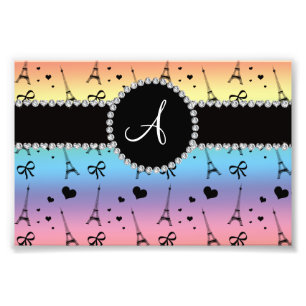 Foto Modelo de la torre Eiffel del arco iris del