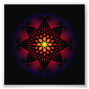 Foto Modelo de rejilla de la runa del círculo