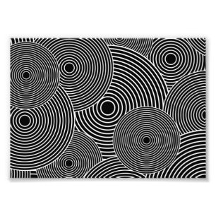 Foto Modelo retro blanco y negro de los círculos
