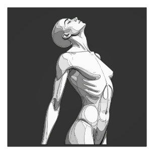 Foto Modern Android Anatomy - Large Format Art Poster