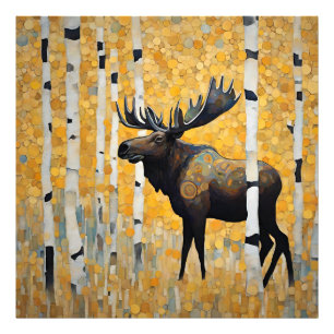 Foto Modern Colorado Aspens Mountain Moose