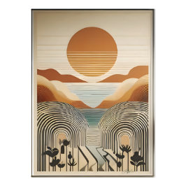 Foto Moderna Art Spring Valley Lake Sunset