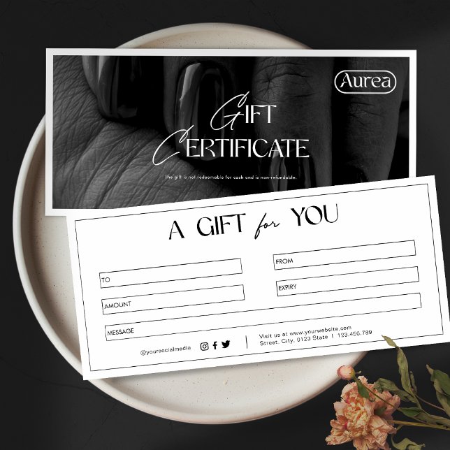 Foto moderna Beaty Salon Grift Card (Subido por el creador)