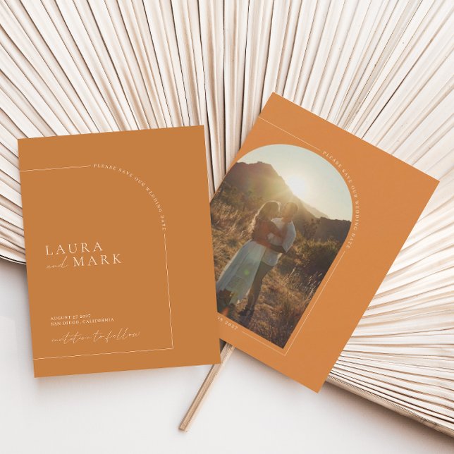 Foto Moderna De Arco Naranja Brunt Guardar La Fech (Subido por el creador)