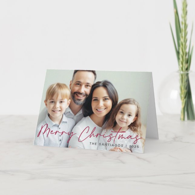 Foto moderna de Feliz Navidad (Anverso)