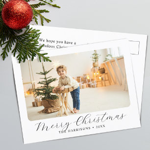 Foto moderna de Navidad con letra script