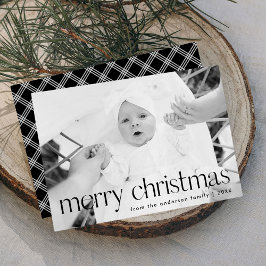 Foto moderna de Navidad con tipografía negra