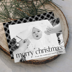 Foto moderna de Navidad con tipografía negra