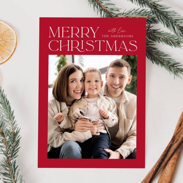 Foto moderna de Navidad roja y feliz Navidad (Subido por el creador)