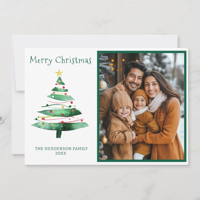 FOTO MODERNA DEL ÁRBOL NAVIDAD (Anverso)