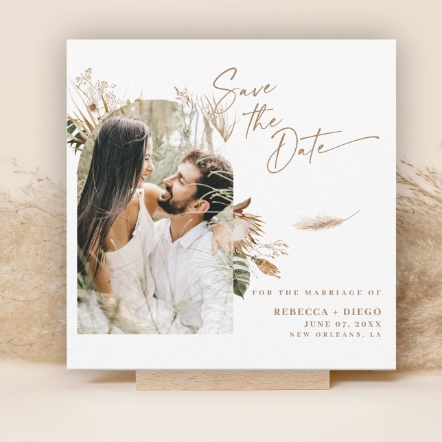 Foto Moderna Del Boho Save The Date (Subido por el creador)