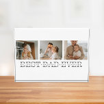 Foto moderna del collage y el mejor regalo de papá<br><div class="desc">Modern Collage Photo & Grey Best Dad Ever Gift es una idea de regalo única y reflexiva para cualquier padre que ame la fotografía y aprecie los regalos personalizados. En general, este regalo es una manera perfecta de celebrar el Día del Padre, los cumpleaños o cualquier otra ocasión especial para...</div>
