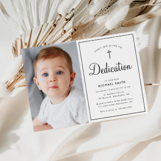 foto moderna del marco Invitación a la dedicación