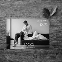 Foto Moderna en Blanco y Negro Anuncio de Compromi