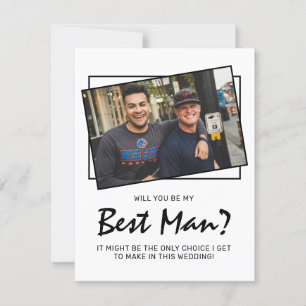 Foto Moderna Graciosa ¿Serás Mi Mejor Hombre?