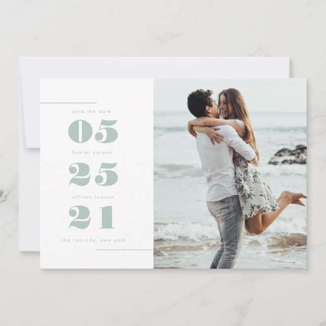 Foto moderna Guardar la fecha (Anverso)