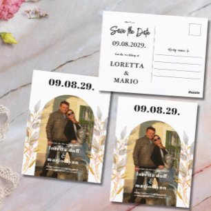 Foto moderna Guardar la tarjeta postal de invitaci