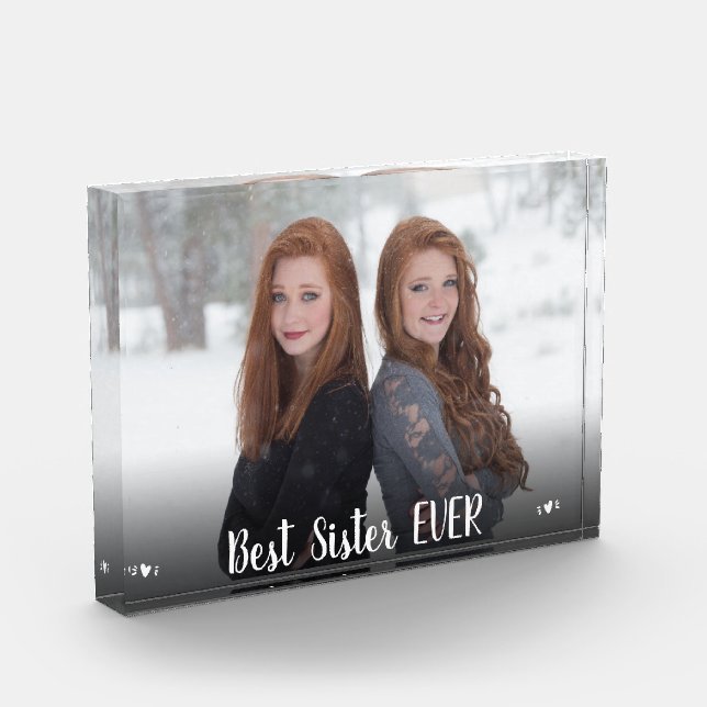 Foto moderna Mejor Hermana de Corazones Nunca (Izquierda)