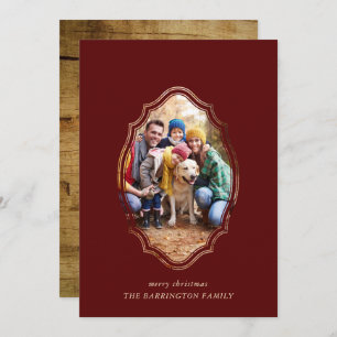 Foto Moderna Mínima De Borgoña Y Madera