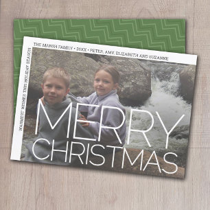 Foto Moderna Mínima Frontera Blanca Feliz Navidad