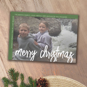 Foto Moderna Mínima Frontera Blanca Feliz Navidad